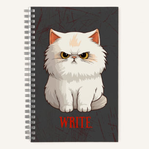 Grumpy Cat Pun Fun Write Journal Notizblock