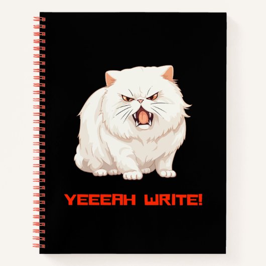Grumpy Cat Puns Fun Tagebuch Notizblock (Vorderseite)