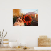 Grumpy Cat Sunflower Poster (Küche)