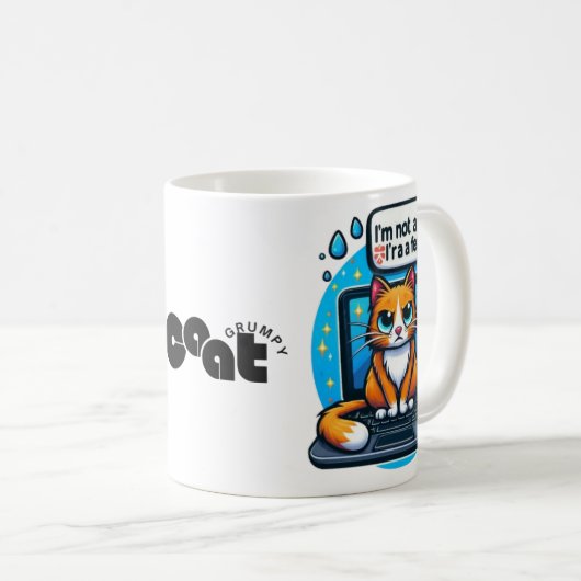 Grumpy Cat Tasse - Funny Cat Lover Geschenk (VorderseiteRechts)
