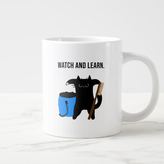 Grumpy Cat Teaches Climbing Collection Jumbo-Tasse (Rechts)