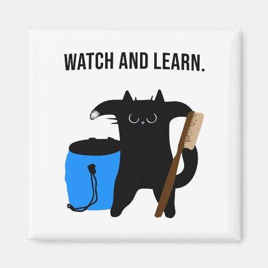 Grumpy Cat Teaches Climbing Collection Magnet (Vorne)