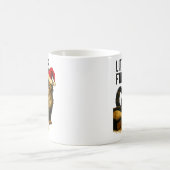 Grumpy Cat und überlaufende Katzentoilette – Humor Kaffeetasse (Mittel)
