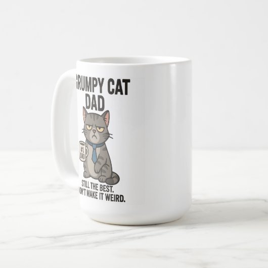 Grumpy Cat Vater - immer noch der beste Kaffeetasse (Vorderseite Links)
