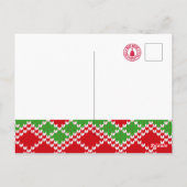 Grumpy Cat Weihnachtsmann Postkarte (Rückseite)