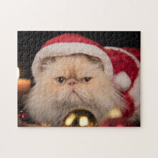 Grumpy Cat Weihnachtsmann Puzzle