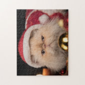 Grumpy Cat Weihnachtsmann Puzzle (Vertikal)