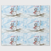 Grumpy Cat Weihnachtswrapping Paper Geschenkpapier (Flach)
