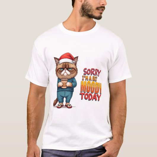 Grumpy Cat Weihnachtszeit T-Shirt (Vorderseite)