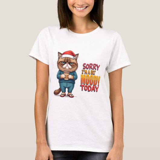 Grumpy Cat Weihnachtszeit T-Shirt (Vorderseite)