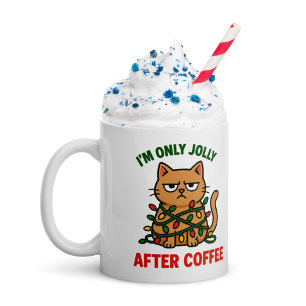 Grumpy Cat Weihnachtszeit-Tasse   Jolly After Coff Kaffeetasse