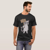 Grumpy Cat - Wird miauen für Futter T-Shirt (Vorne ganz)
