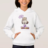 Grumpy Cat "YAY! I'm Unique" Funny Kids Pullover (Vorderseite)