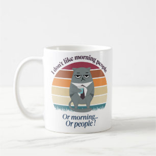 Grumpy Catful Coffee Morning Spaß Design Kaffeetasse