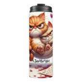 Grumpy Cats in der Hängematte Thermosbecher (Vorderseite)