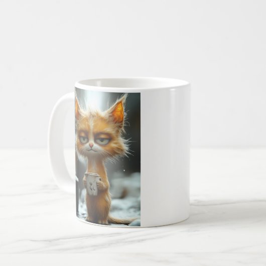 Grumpy Cat's Morgenkaffee Kaffeetasse (Vorderseite Links)