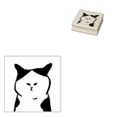 Grumpy centerpart cat stamp gummistempel (Stempel)
