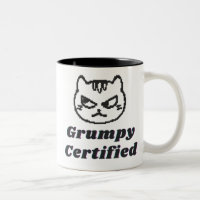 "Grumpy Certified" Funny Cat Meme Design
