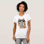 Grumpy Chat heute nicht menschlicher Funny Coffee T-Shirt (Vorne ganz)