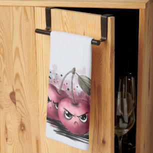 Grumpy Cherries Geschirrtuch