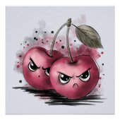 Grumpy Cherries Poster (Vorderseite)