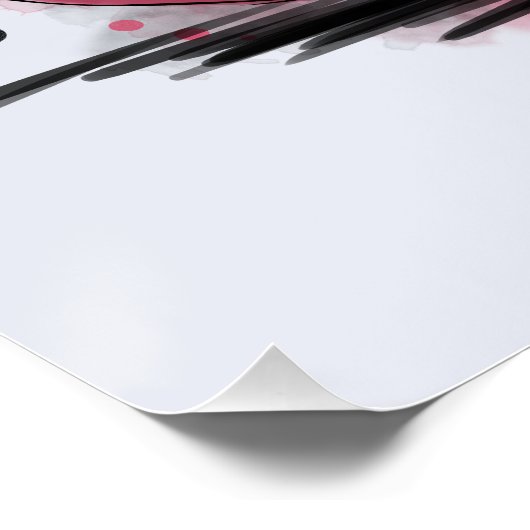 Grumpy Cherries Poster (Ecke)