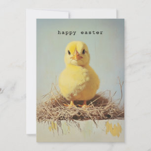 Grumpy Chick in Nest Einladung