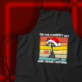 Grumpy Christmas Cat auf der Naughty List Schürze