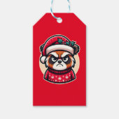 Grumpy Christmas Cat - Funny Festive Holiday Stimm Geschenkanhänger (Vorderseite)