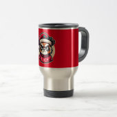 Grumpy Christmas Cat - Funny Festive Holiday Stimm Reisebecher (VorderseiteRechts)
