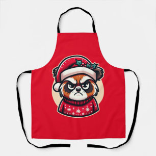 Grumpy Christmas Cat - Funny Festive Holiday Stimm Schürze