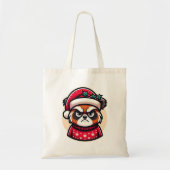 Grumpy Christmas Cat - Funny Festive Holiday Stimm Tragetasche (Vorne)