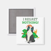 Grumpy Christmas Cat Magnet (Vorderseite/Rückseite)