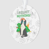 Grumpy Christmas Cat Ornament (Vorderseite)