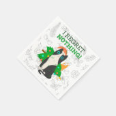 Grumpy Christmas Cat Serviette (Ecke)