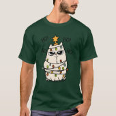 Grumpy Christmas Cat T-Shirt (Vorderseite)