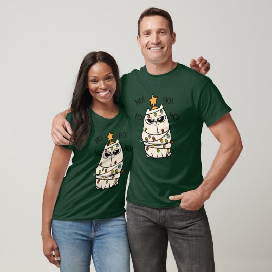 Grumpy Christmas Cat T-Shirt (Unisex)