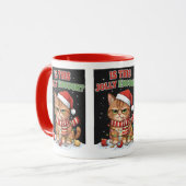 Grumpy Christmas Cat Tasse (Vorderseite Links)