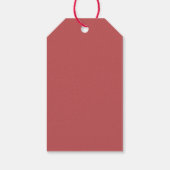 Grumpy Christmas Elf Attitude Geschenkanhänger (Rückseite)