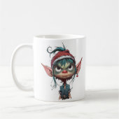 Grumpy Christmas Elf Attitude Kaffeetasse (Links)