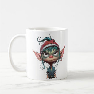 Grumpy Christmas Elf Attitude Kaffeetasse