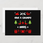 Grumpy Christmas Feiertagskarte (Vorne/Hinten)