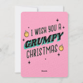 GRUMPY CHRISTMAS ILLUSTRATION DESIGN FEIERTAGSKARTE (Rückseite)