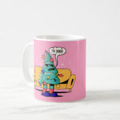 GRUMPY CHRISTMAS ILLUSTRATION "SCHRIFTART & BACK"  KAFFEETASSE (Vorderseite Links)