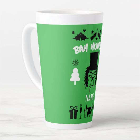 Grumpy Christmas Latte Tasse (Linke Ecke)