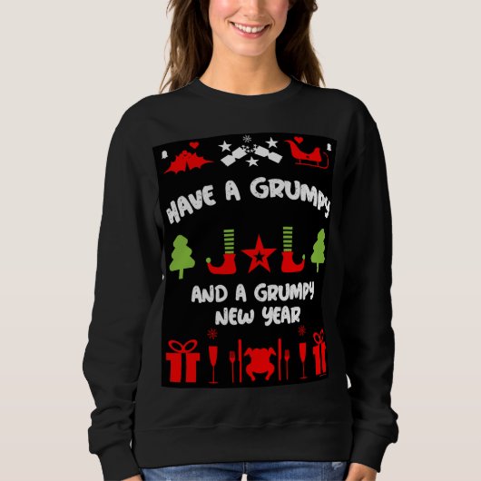 Grumpy Christmas Sweatshirt (Vorderseite)