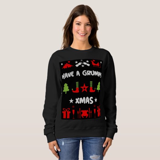 Grumpy Christmas Sweatshirt (Vorne ganz)