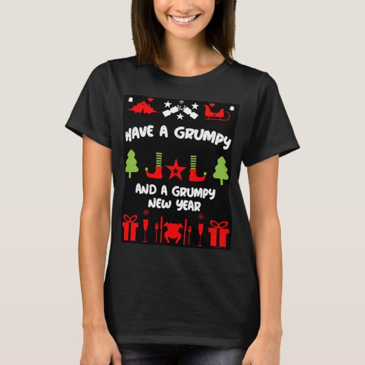 Grumpy Christmas T-Shirt (Vorderseite)