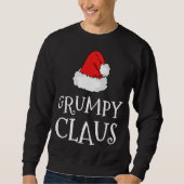 Grumpy Claus Christmas Hat Family Group Matching P Sweatshirt (Vorderseite)