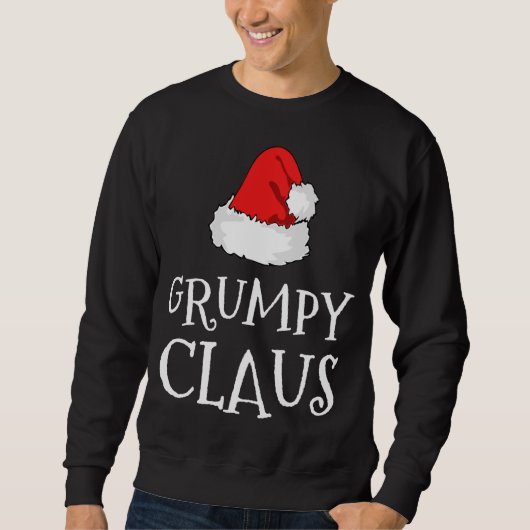 Grumpy Claus Christmas Hat Family Group Matching P Sweatshirt (Vorderseite)